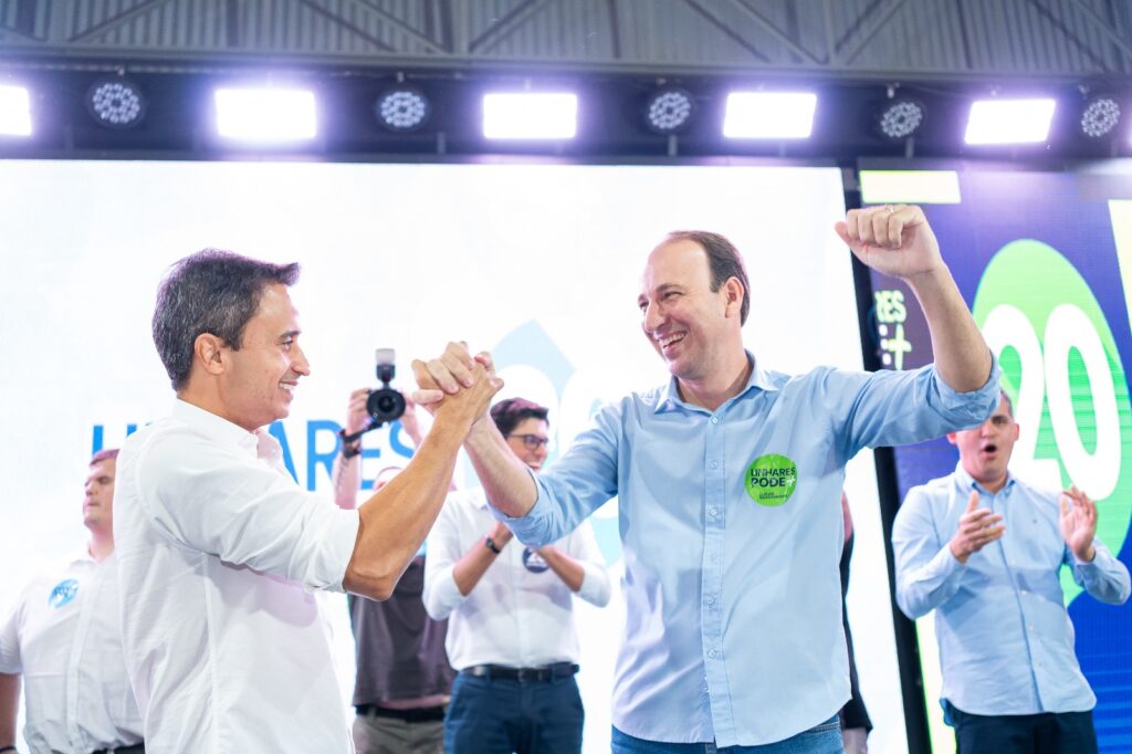 Grande evento oficializa a candidatura de Lucas Scaramussa à prefeitura de Linhares